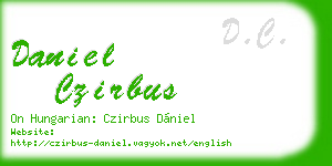 daniel czirbus business card