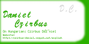 daniel czirbus business card